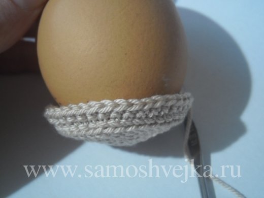 корзина крючком для пасхального яйца