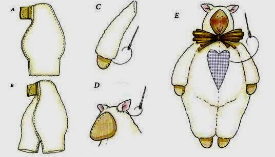 как сшить овечку