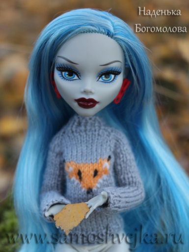 свитер спицами для куклы