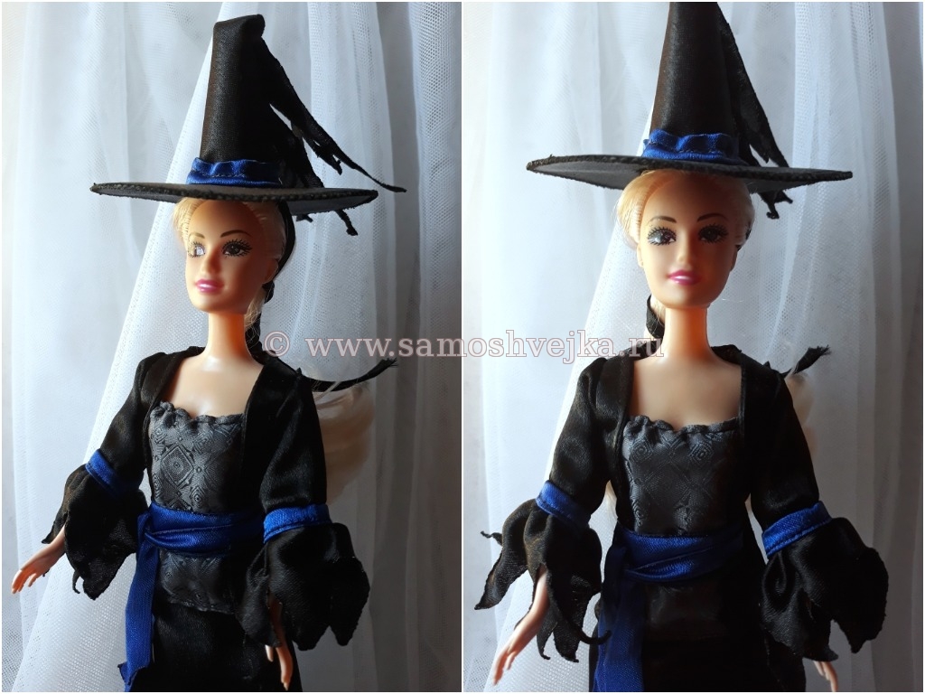 костюм ведьмы для куклы барби