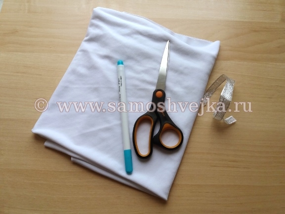 материалы и инструменты для шитья платья