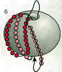 оплетение шарика бисером
