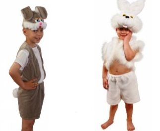 новогодний костюм зайца своими руками