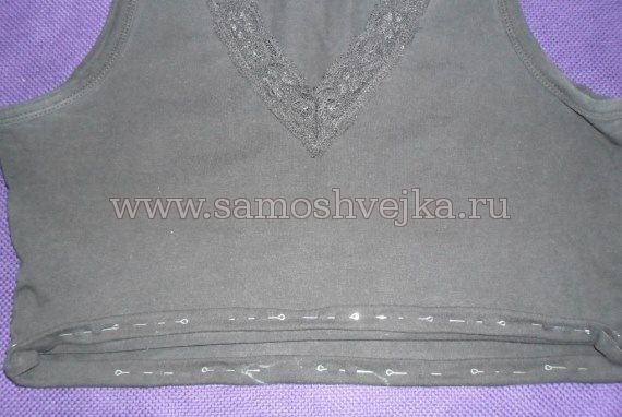 из майки топ