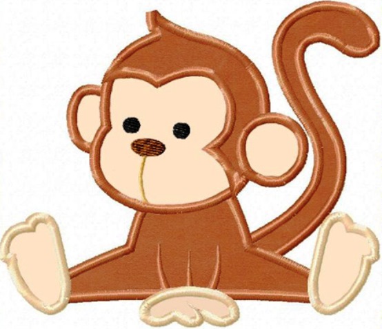 обезьяна вышивка