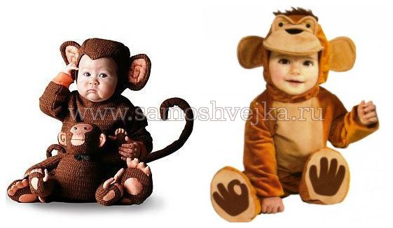 костюм обезьяны для малышей