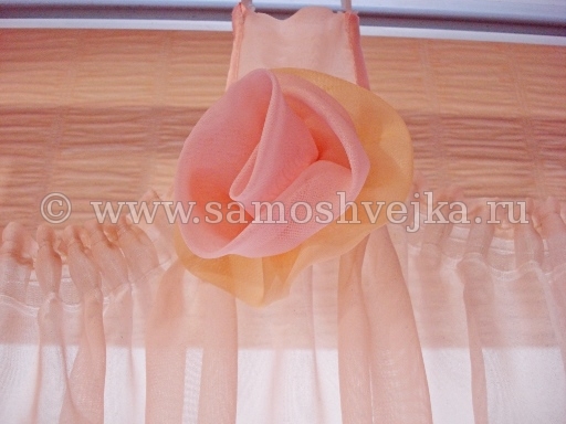 штора из органзы своими руками