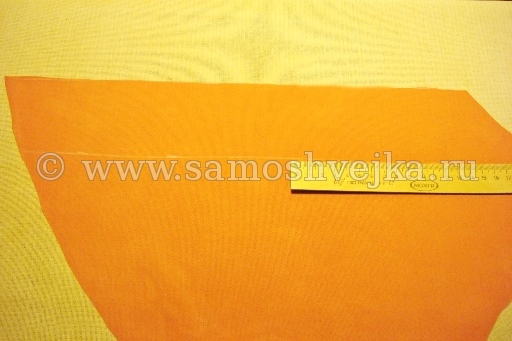 раскроить полоски для цветка