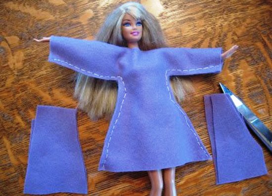 Как сшить платье для куклы Барби
