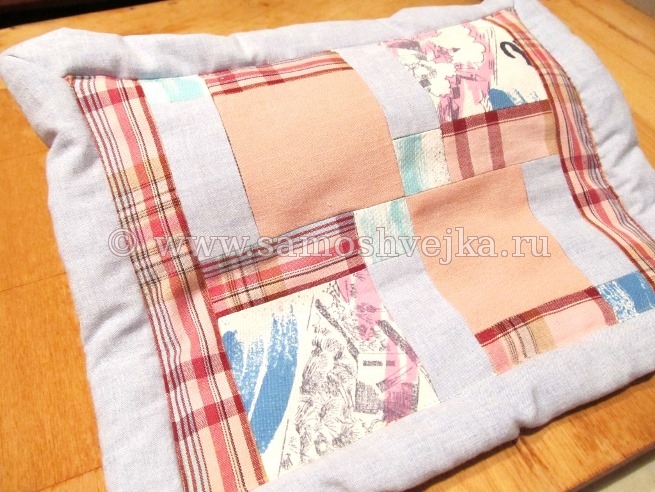 лоскутное одеяло с мягкой широкой каймой