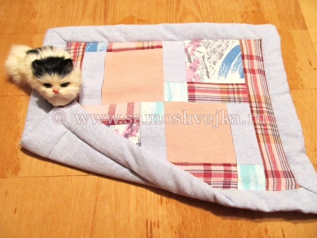 как сшить лоскутное одеяло с мягкой широкой каймой