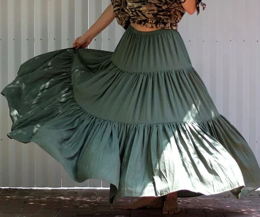 фото многоярусной юбки