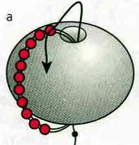 оплетение бисером бусины